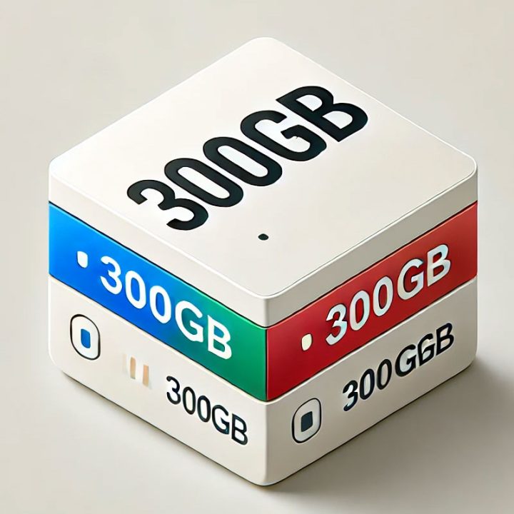 300گیگ، 6ماهه، مستقیم،تک